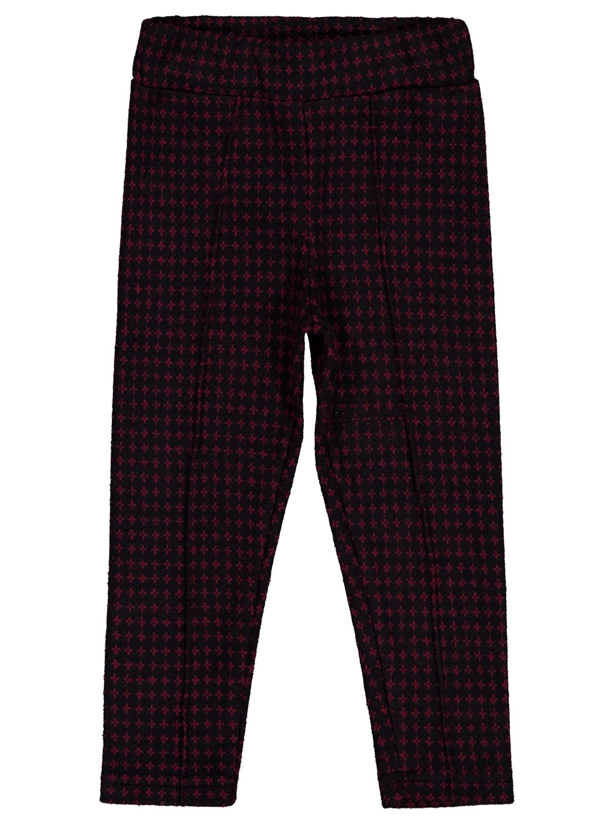 Civil Girls Yıldız Desen 2-5 Yaş Tayt - Bordo