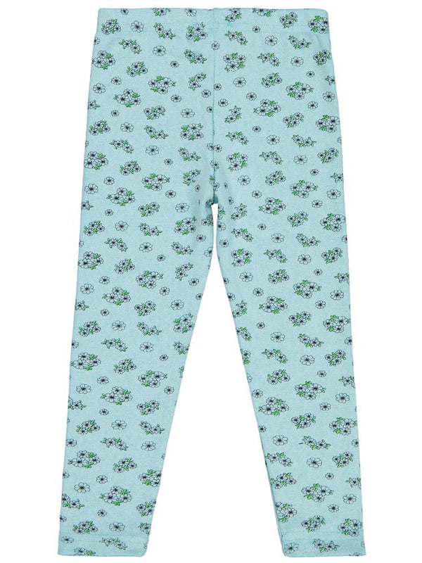 Civil Girls Çıtır Çiçek Desenli 10-13 Yaş Tayt - Yeşil