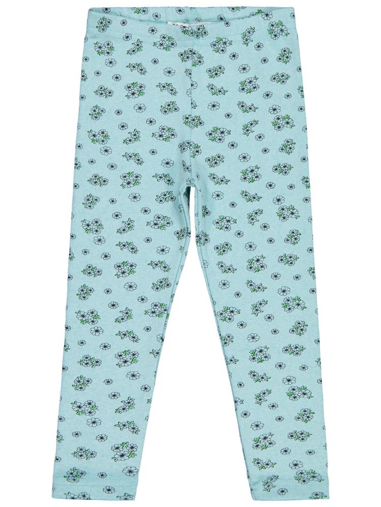 Civil Girls Çıtır Çiçek Desenli 10-13 Yaş Tayt - Yeşil