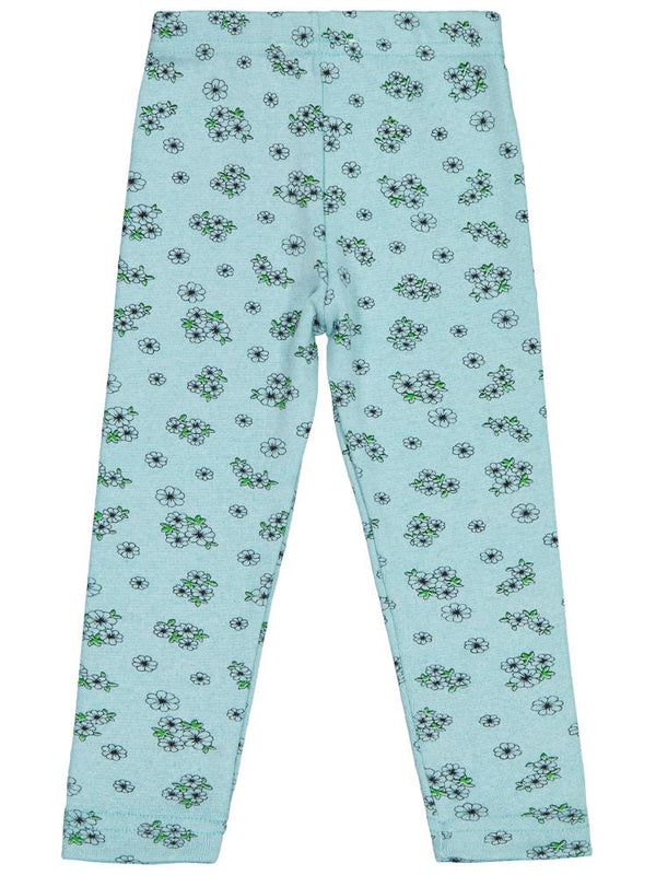 Civil Girls Çıtır Çiçek Desenli 2-5 Yaş Tayt - Yeşil