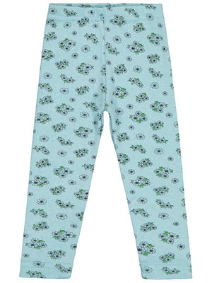 Civil Girls Çıtır Çiçek Desenli 2-5 Yaş Tayt - Yeşil