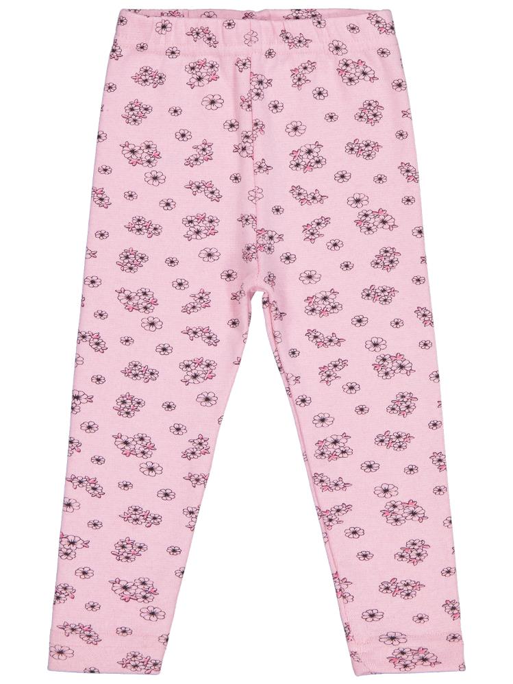 Civil Girls Çıtır Çiçek Desenli 2-5 Yaş Tayt - Pembe