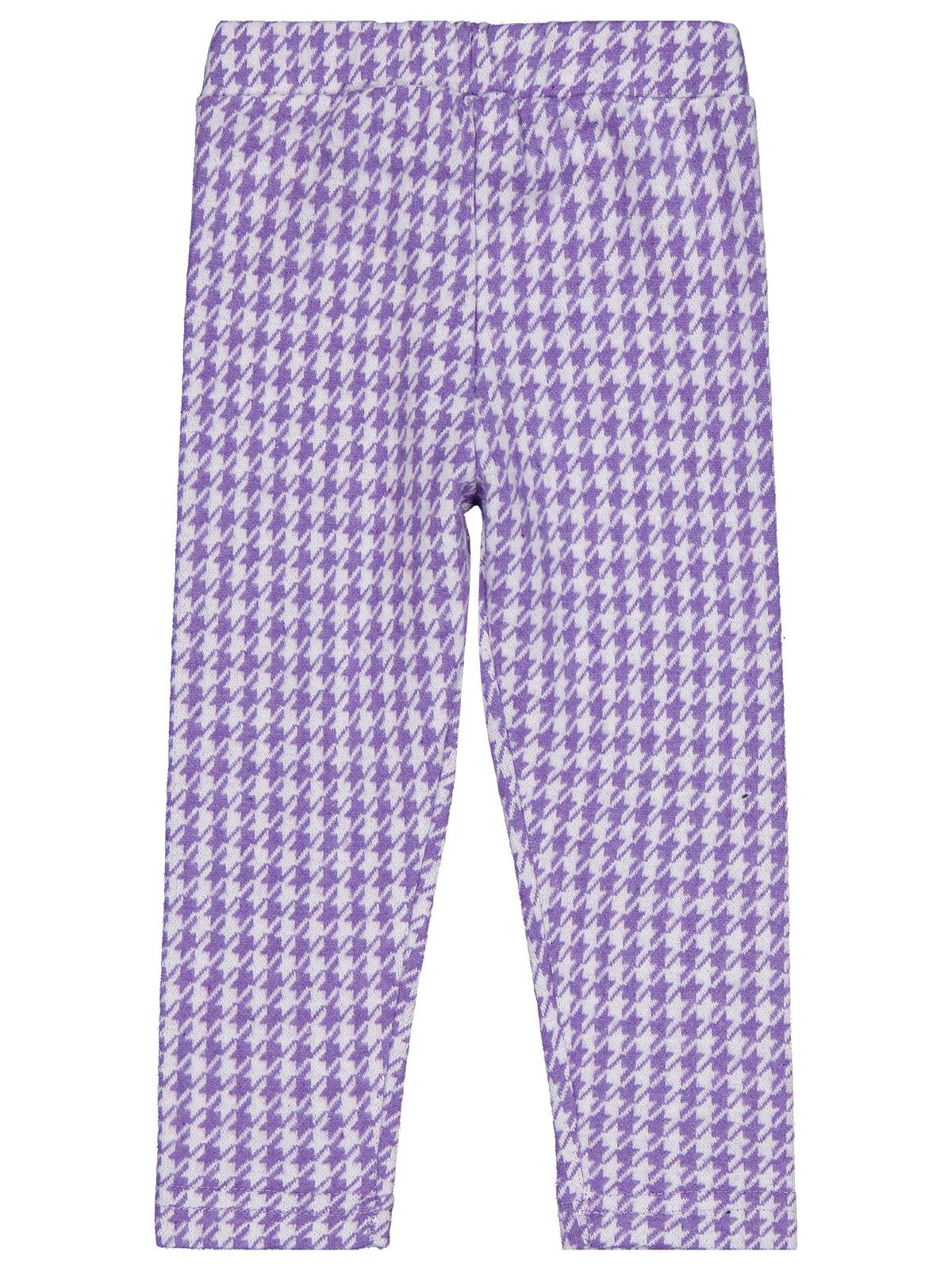 Civil Girls Kazayağı Desen 2-5 Yaş Tayt - Lila