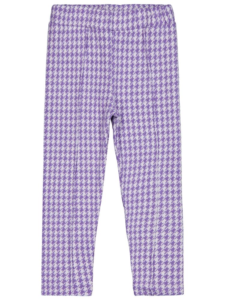 Civil Girls Kazayağı Desen 10-13 Yaş Tayt - Lila