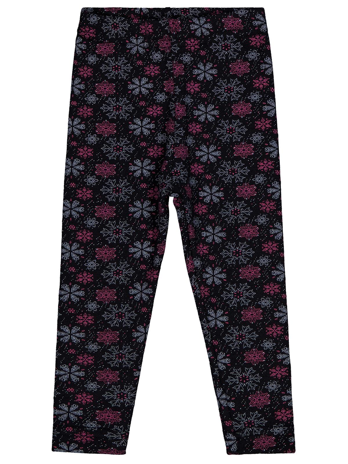 Civil Girls Kar Tanesİ Desen 2-5 Yaş Tayt - Siyah