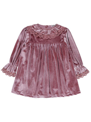 Civil Girls Yakası Fırfırlı 2-5 Yaş Elbise - Pembe