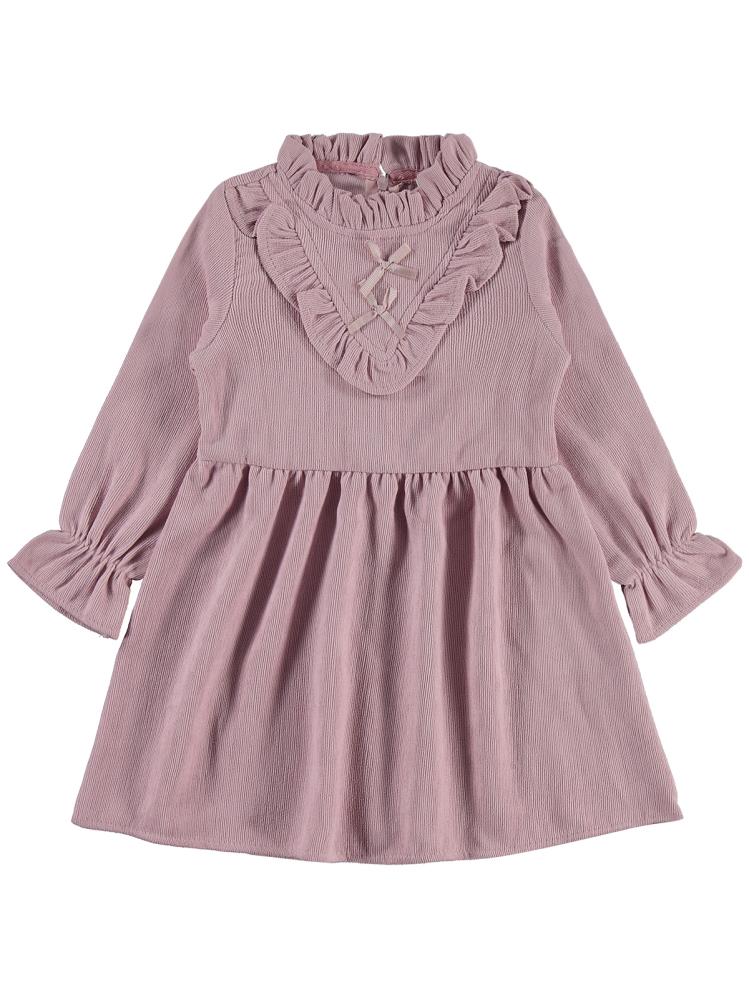 Civil Girls Fiyonklu 2-5 Yaş Elbise - Pembe