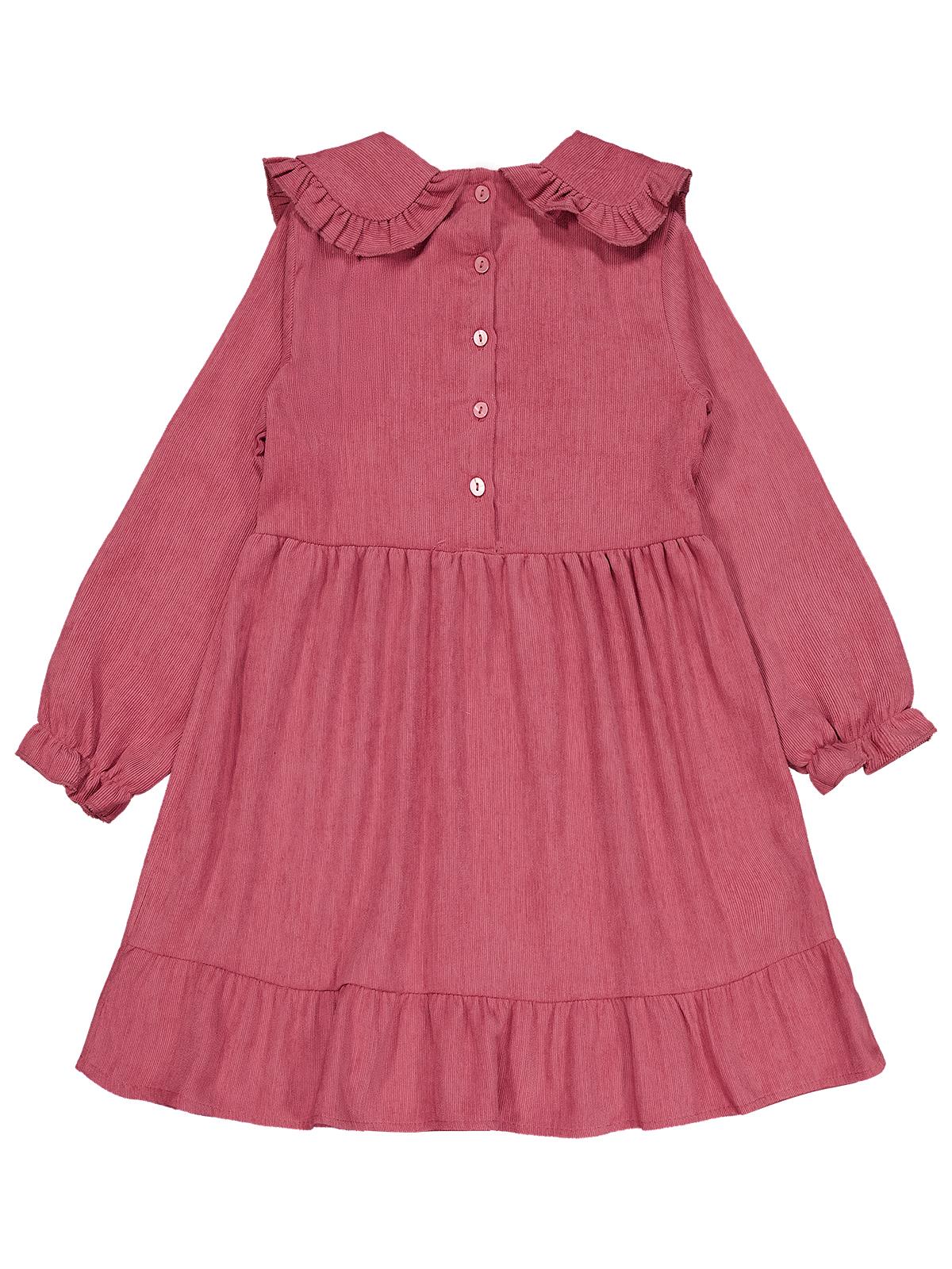 Civil Girls Eteği Fırfırlı 6-9 Yaş Elbise - Pembe