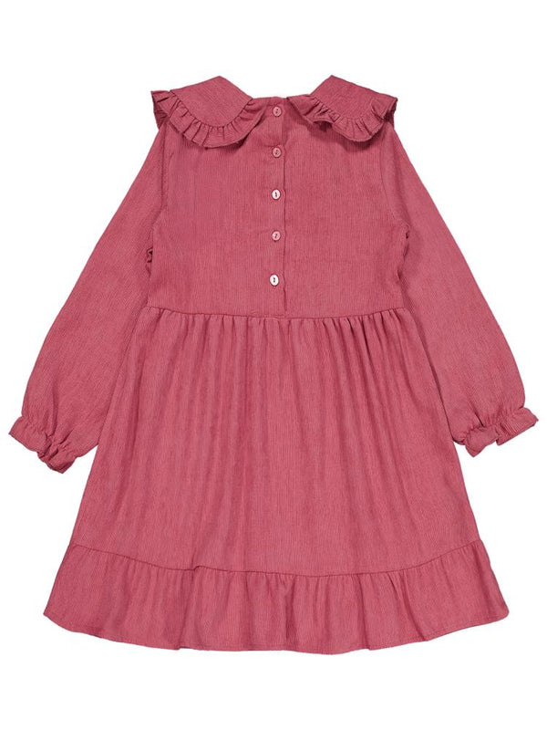 Civil Girls Eteği Fırfırlı 6-9 Yaş Elbise - Pembe