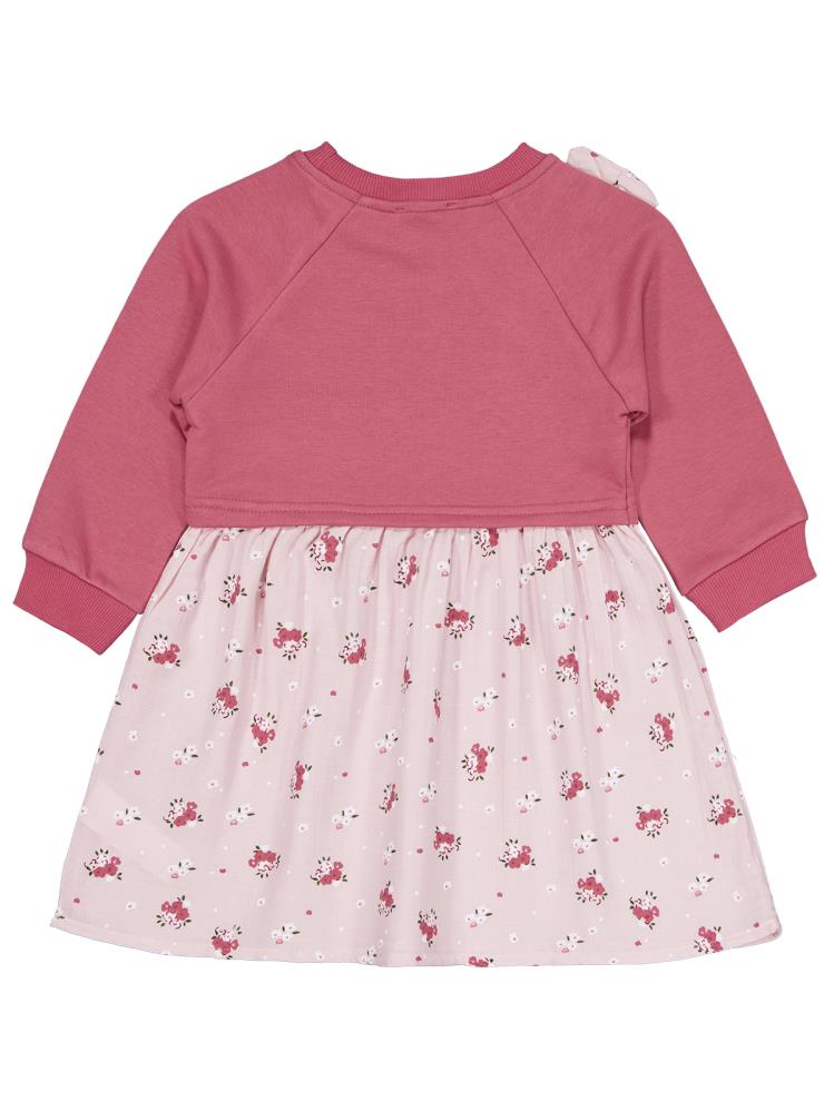 Civil Girls Çiçek Desenli 2-5 Yaş Elbise - Pembe