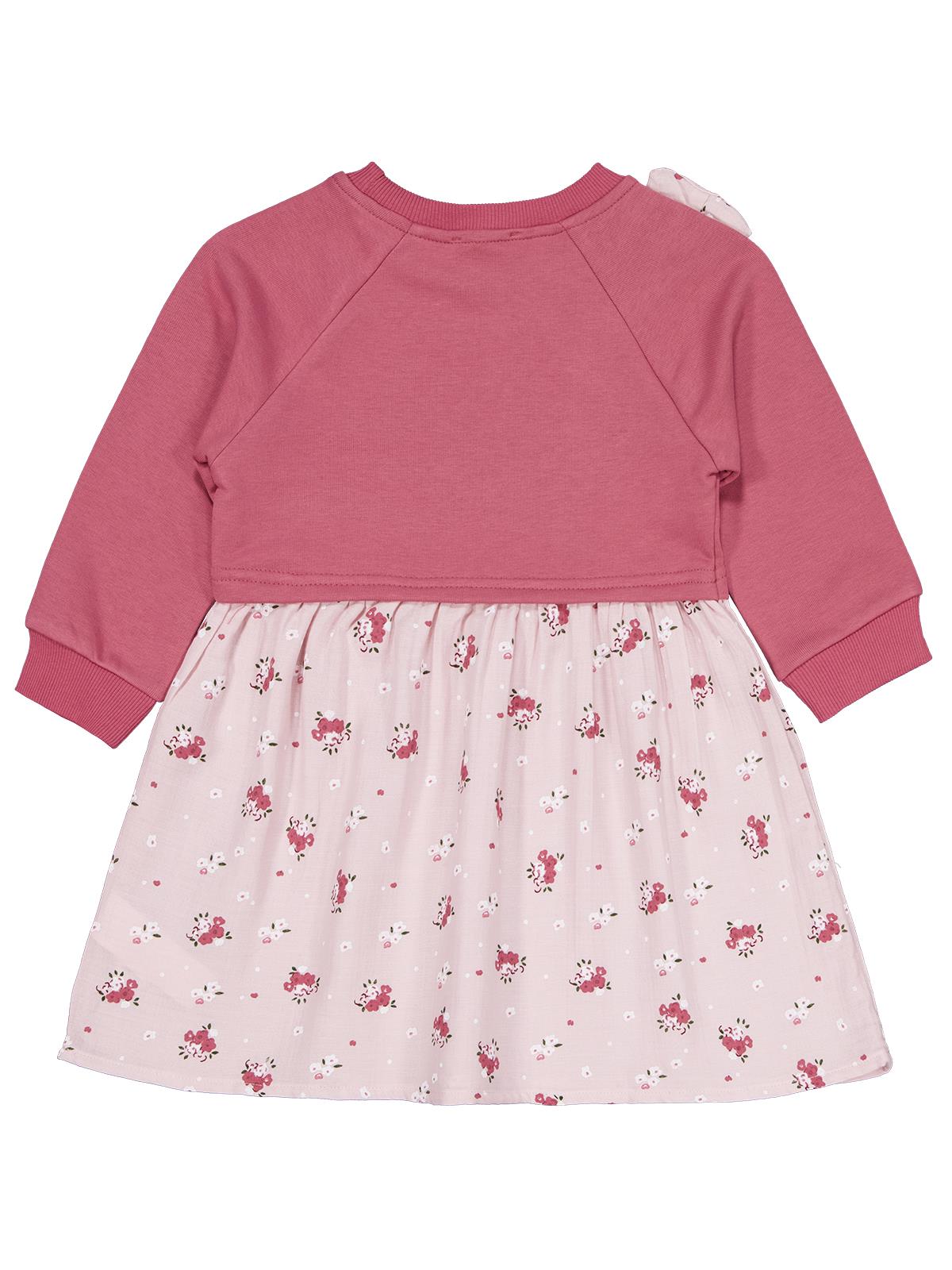 Civil Girls Çiçek Desenli 2-5 Yaş Elbise - Pembe