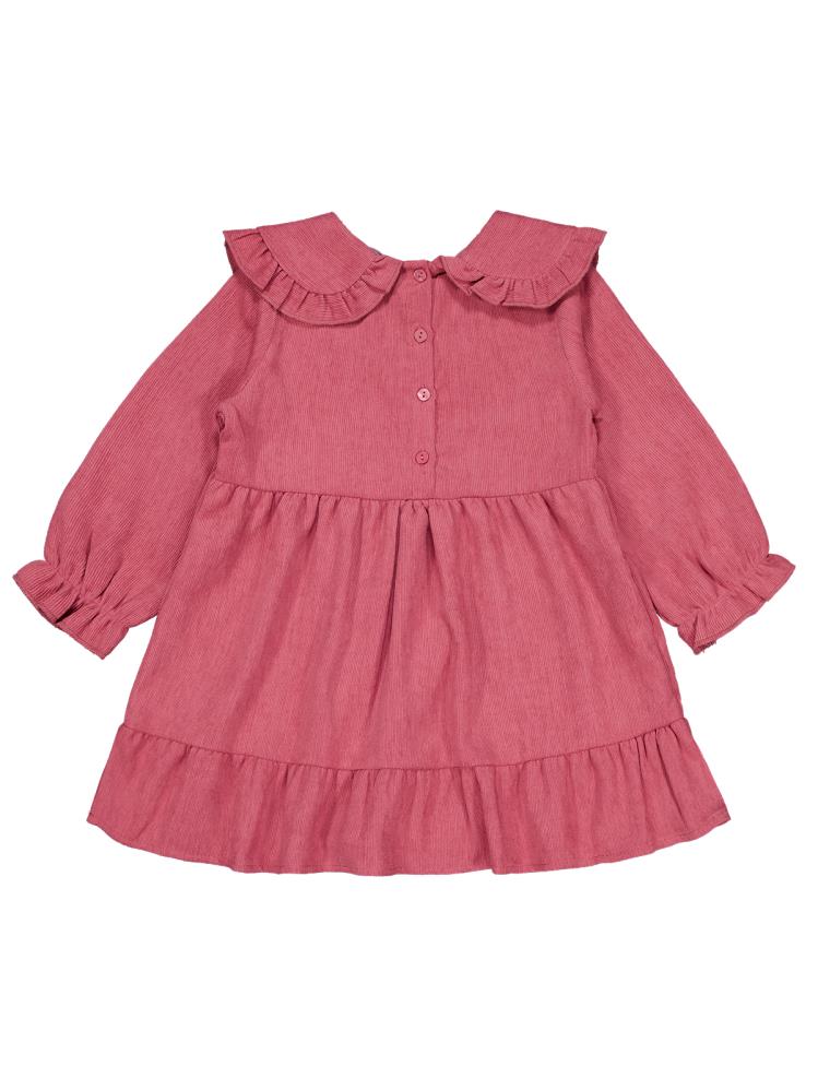 Civil Girls Eteği Fırfırlı 2-5 Yaş Elbise - Pembe