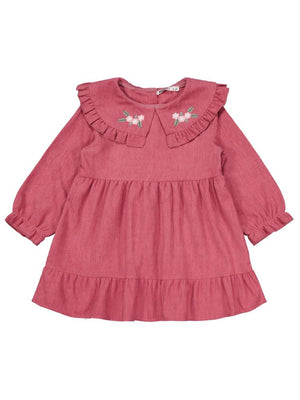 Civil Girls Eteği Fırfırlı 2-5 Yaş Elbise - Pembe