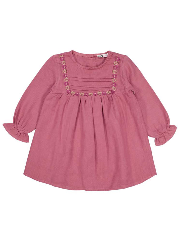 Civil Girls Roba Çiçekli 2-5 Yaş Elbise - Pembe