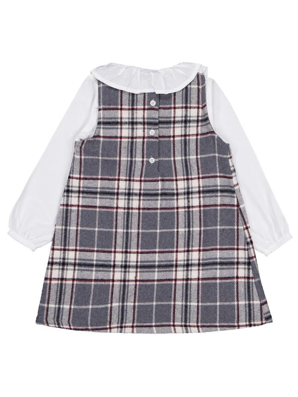 Civil Girls Bebe Yaka 2-5 Yaş Elbise - Gri