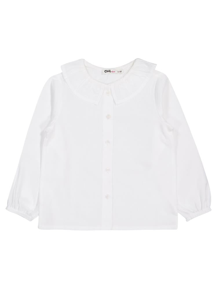 Civil Girls Bebe Yaka 2-5 Yaş Elbise - Gri