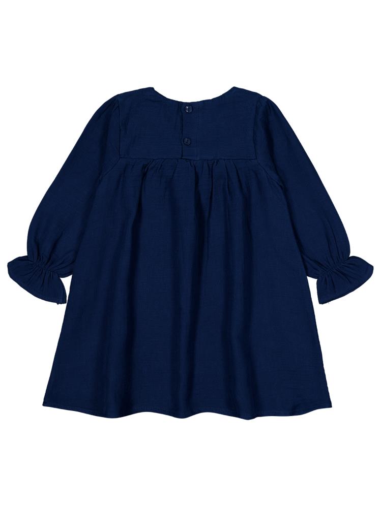Civil Girls Fiyonklu 2-5 Yaş Elbise - Lacivert
