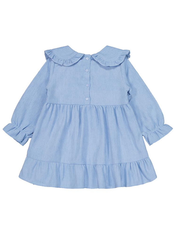 Civil Girls Eteği Fırfırlı 2-5 Yaş Elbise - Mavi