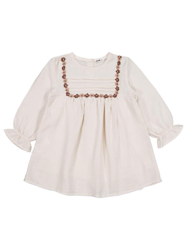 Civil Girls Roba Çiçekli 2-5 Yaş Elbise - Bej