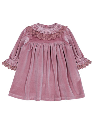 Civil Baby Yakası Fırfırlı 6-18 Ay Elbise - Pembe