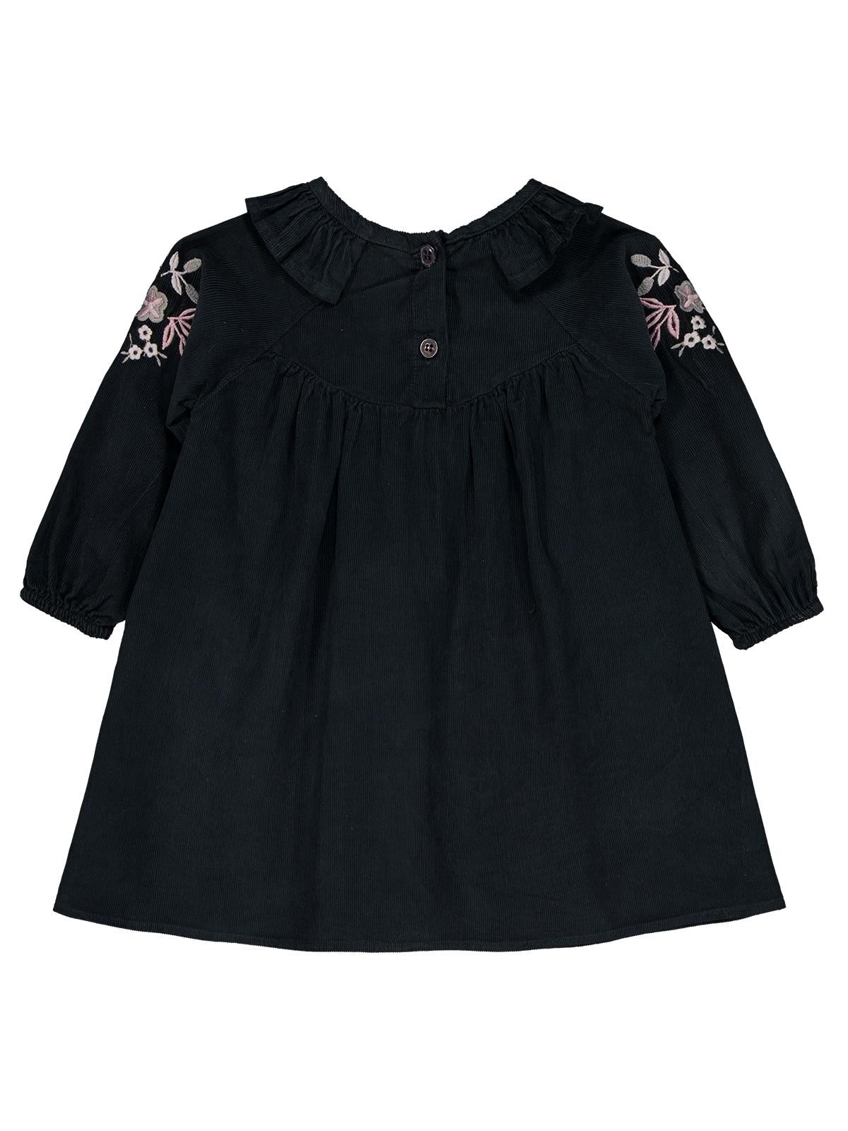 Civil Baby Yakası Nakışlı 6-18 Ay Elbise - Gri