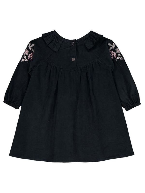 Civil Baby Yakası Nakışlı 6-18 Ay Elbise - Gri