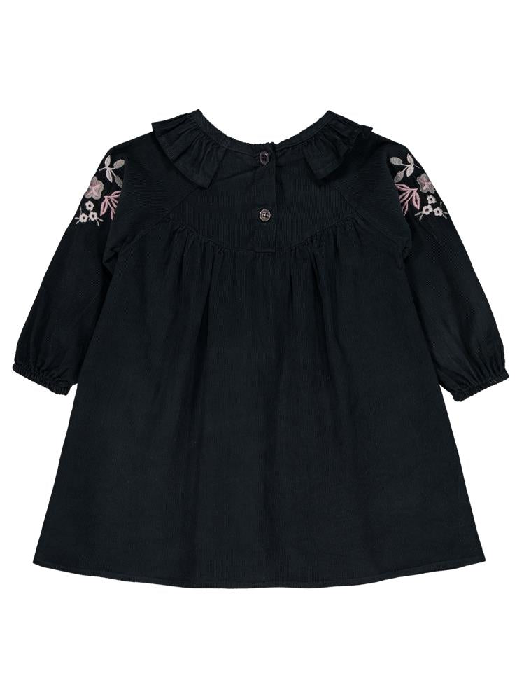 Civil Baby Yakası Nakışlı 6-18 Ay Elbise - Gri