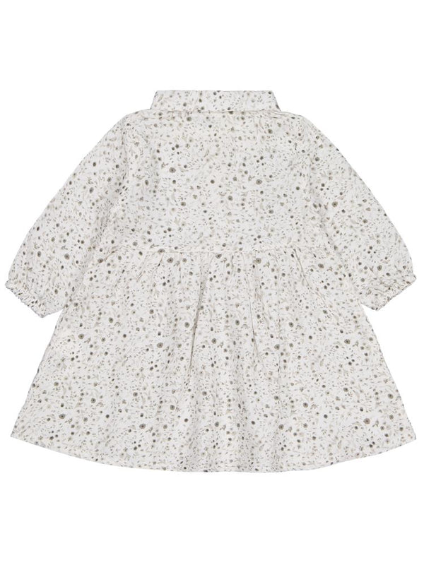 Civil Baby Desenli 6-18 Ay Elbise - Ekru