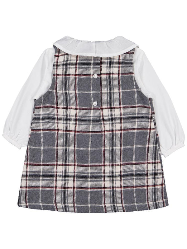 Civil Baby Bebe Yaka 6-18 Ay Elbise - Gri