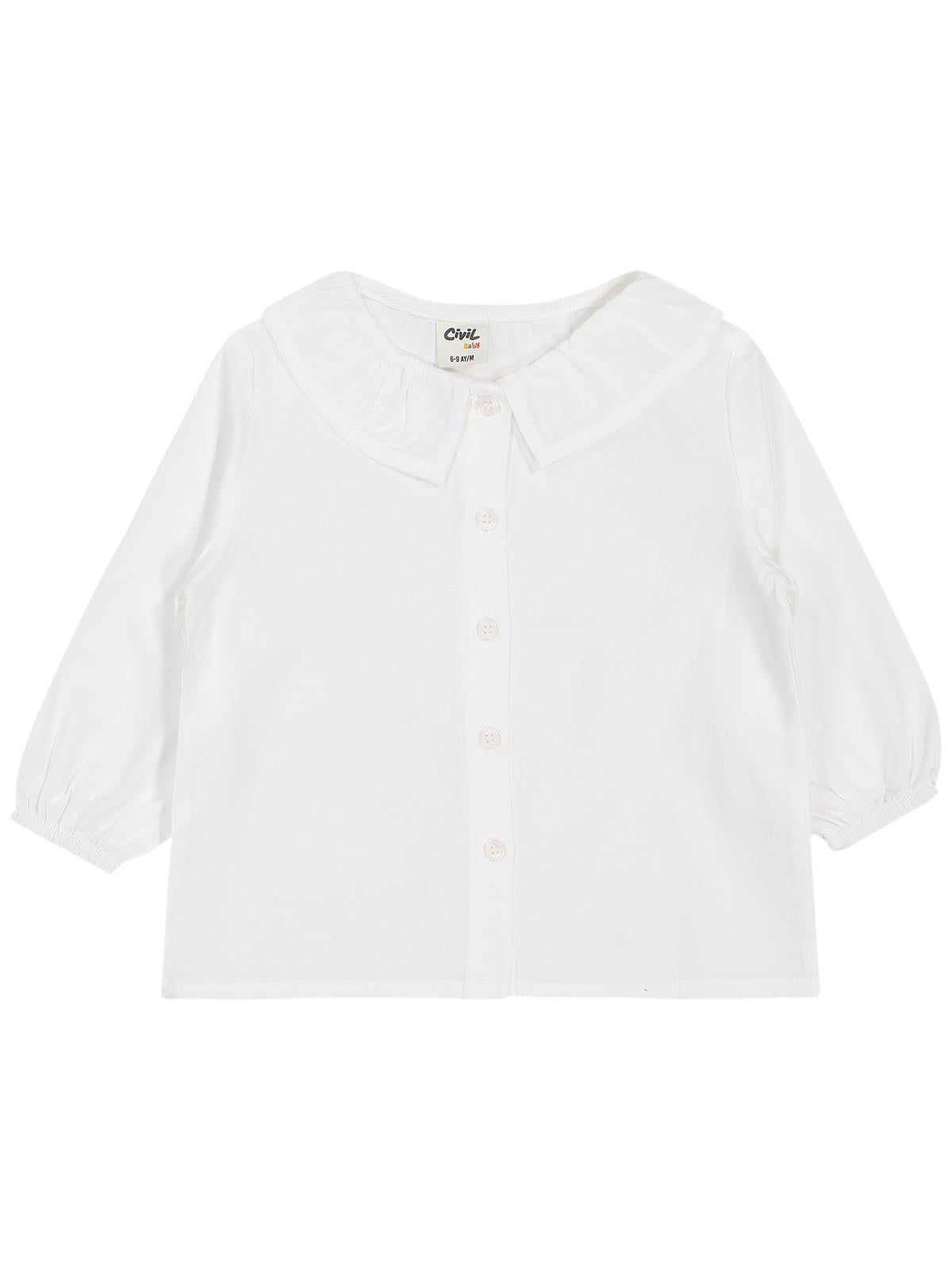 Civil Baby Bebe Yaka 6-18 Ay Elbise - Gri