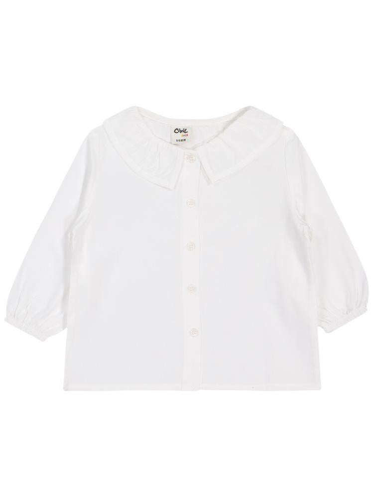 Civil Baby Bebe Yaka 6-18 Ay Elbise - Gri