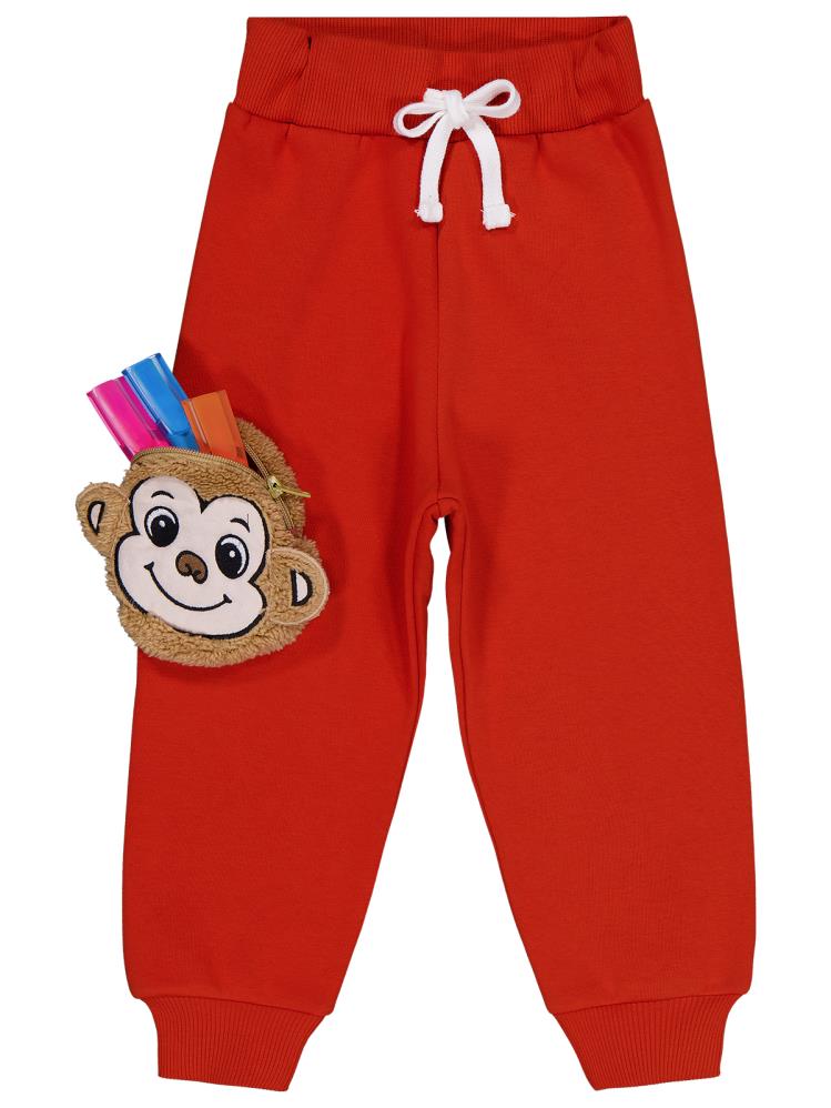 Civil Boys Maymun Cepli 2-5 Yaş Eşofman Altı - Turuncu