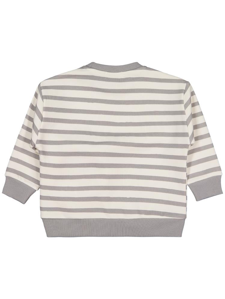 Civil Boys Köpek Çantalı 2-5 Yaş Sweatshirt - Gri