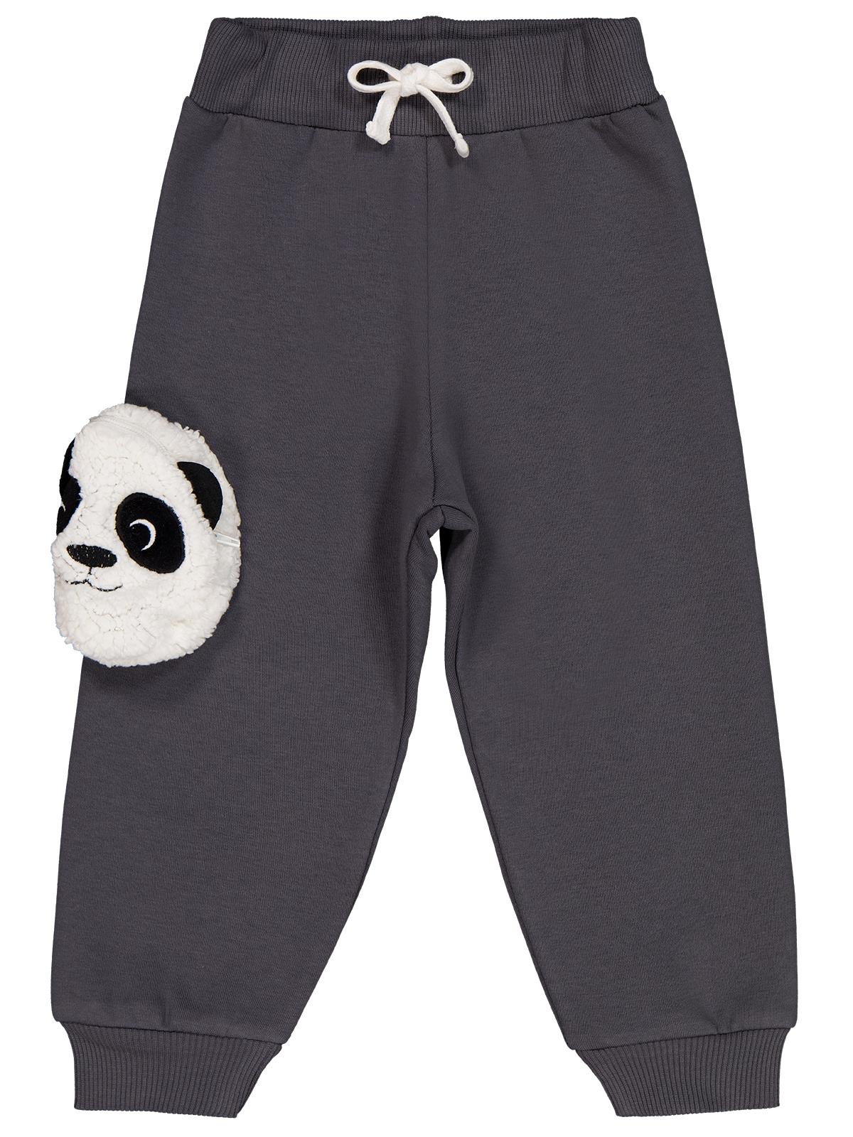 Civil Boys Panda Cepli 2-5 Yaş Eşofman Altı - Gri