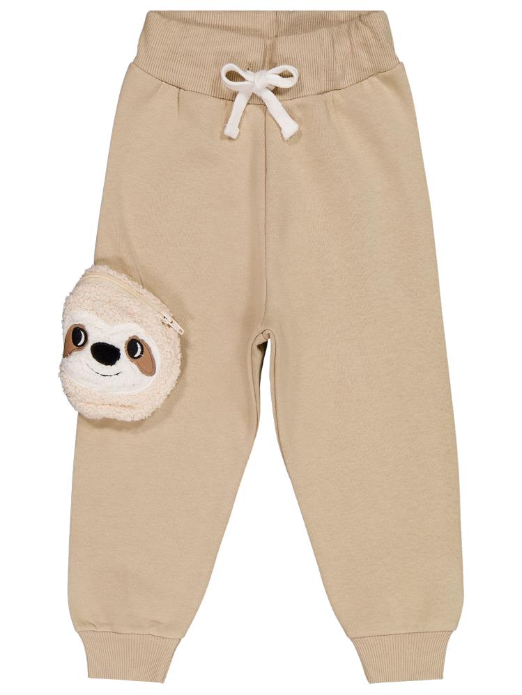 Civil Boys Koala Cepli 2-5 Yaş Eşofman Altı - Bej