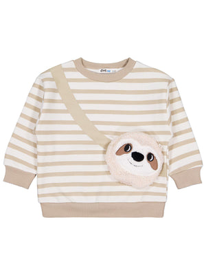 Civil Boys Koala Çantalı 2-5 Yaş Sweatshirt - Bej