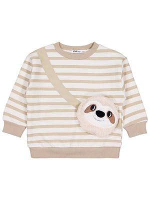 Civil Boys Koala Çantalı 2-5 Yaş Sweatshirt - Bej