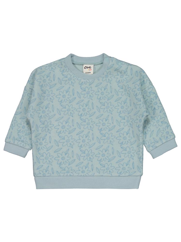 Civil Baby Çiçek Baskılı 6-18 Ay Takım - Yeşil