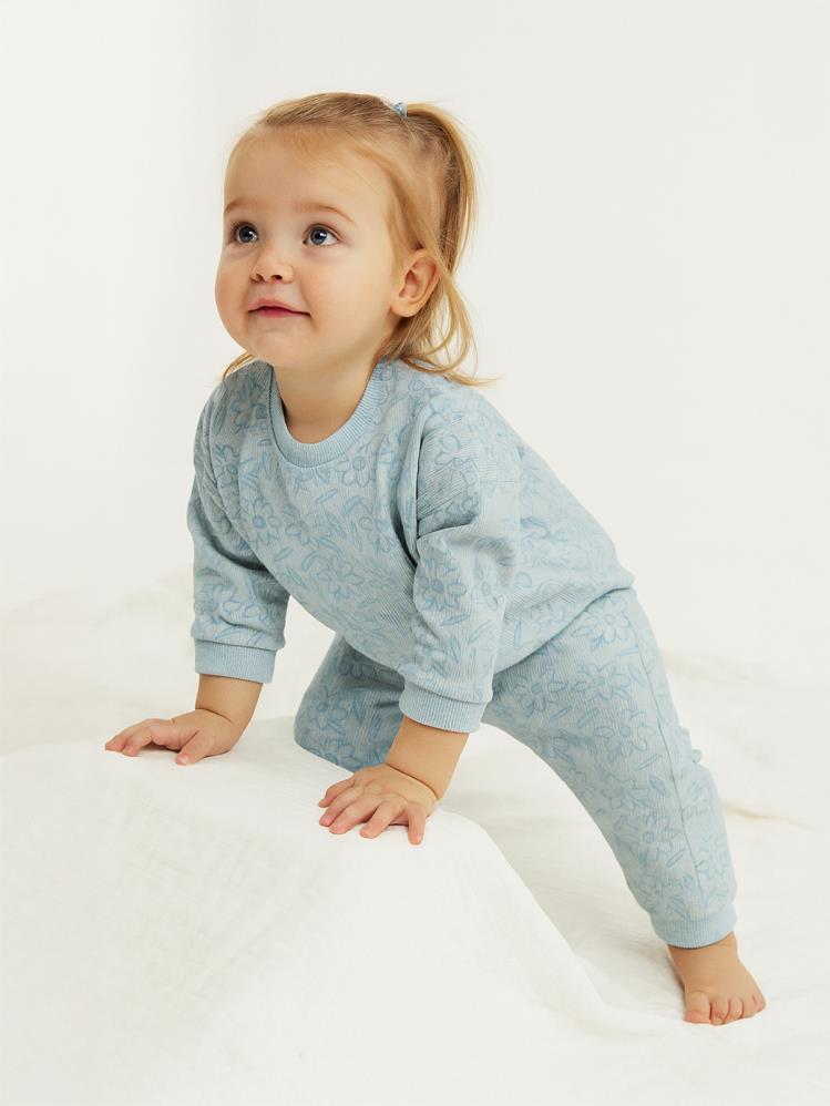 Civil Baby Çiçek Baskılı 6-18 Ay Takım - Yeşil