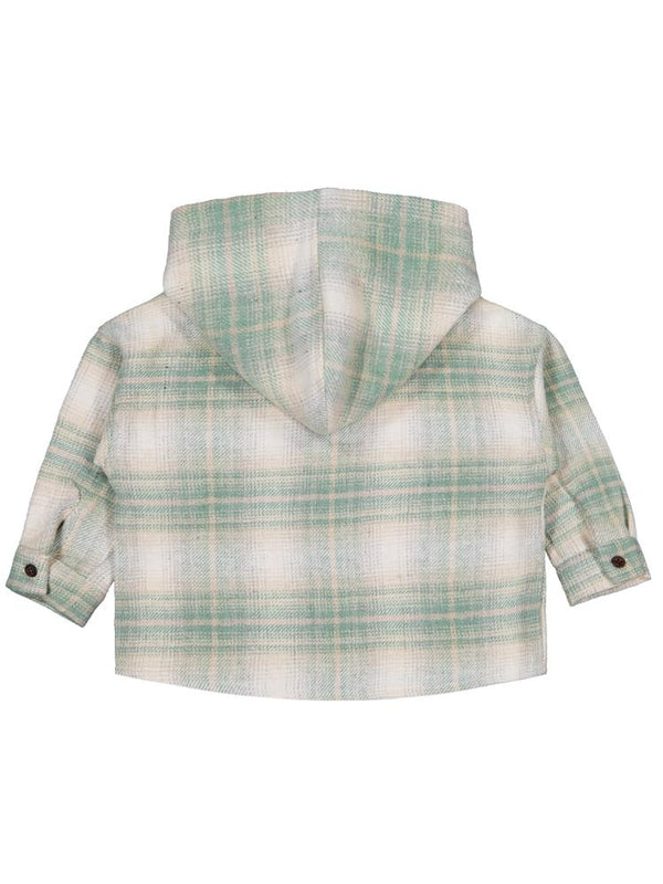 Civil Boys Kapşonlu Ekose 2-5 Yaş Gömlek - Haki