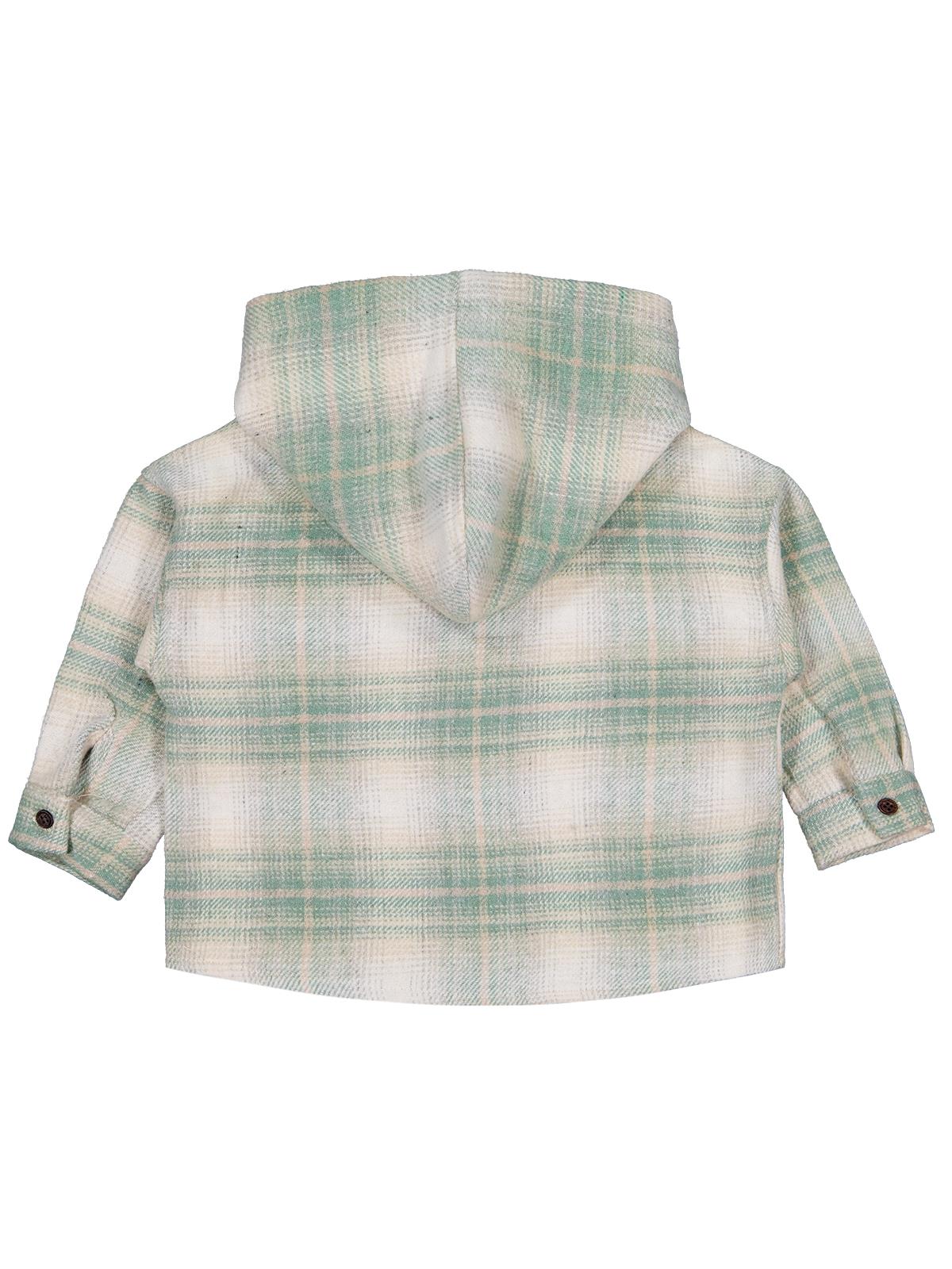 Civil Boys Kapşonlu Ekose 2-5 Yaş Gömlek - Haki