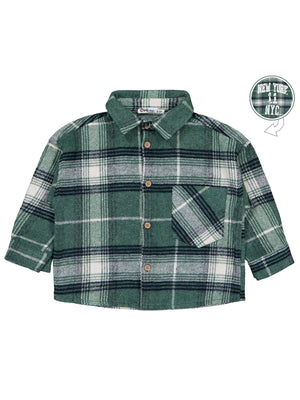 Civil Boys New York Baskılı 2-5 Yaş Gömlek - Yeşil