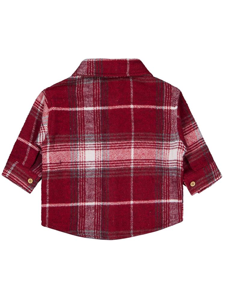 Civil Baby Oduncu 6-18 Ay Gömlek - Bordo