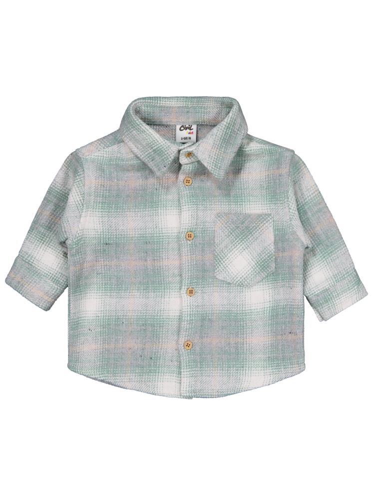 Civil Baby Oduncu 6-18 Ay Gömlek - Bej