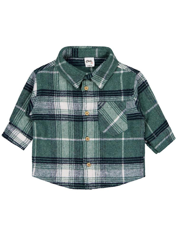 Civil Baby Oduncu 6-18 Ay Gömlek - Yeşil