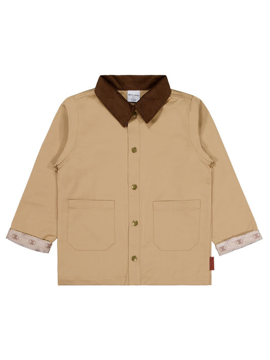 Pierre Cardin Gömlek Yaka Mont | Gabardin Uzun Kol Gömlek Yaka - Polo | Okul Kreş ve Günlük Kullanım - Bej