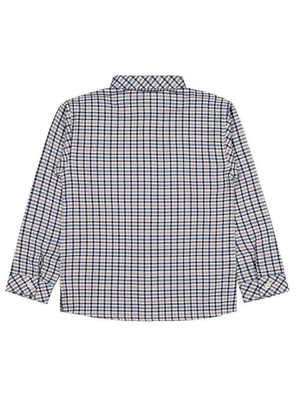 Pierre Cardin Ekoseli 6-9 Yaş Gömlek - Lacivert