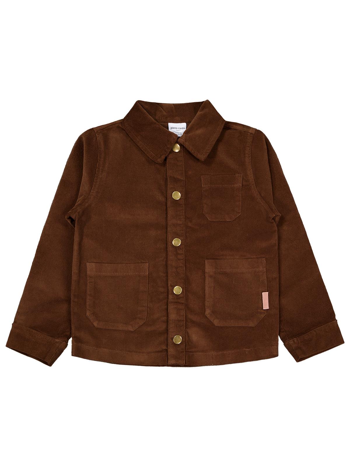 Pierre Cardin Kadife 10-12 Yaş Ceket - Kahve