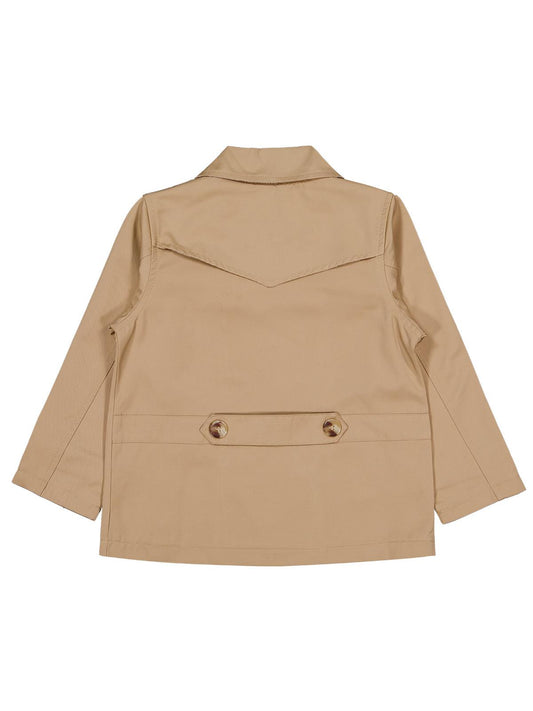 Pierre Cardin Gömlek Yaka Mont | Gabardin Uzun Kol Gömlek Yaka - Polo | Okul Kreş ve Günlük Kullanım - Bej