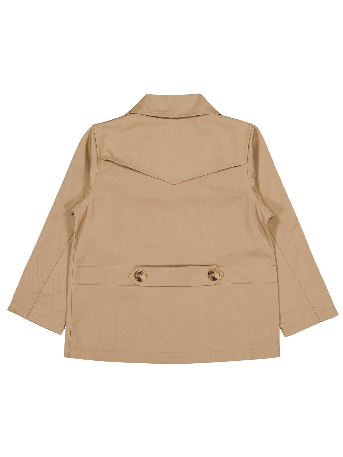 Pierre Cardin Gömlek Yaka Mont | Gabardin Uzun Kol Gömlek Yaka - Polo | Okul Kreş ve Günlük Kullanım - Bej